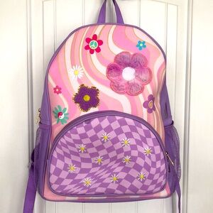 Kindness & Joy Deluxe Backpack Floral - Pink and Purple in Amazing Condition!